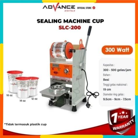 Jual Mesin Press Gelas Plastik Manual Cup Sealer Machine ADVANCE SLC