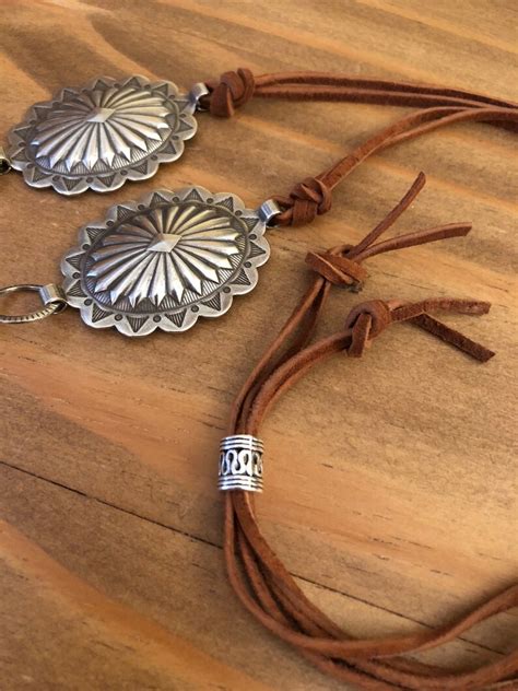 Silver Concho Necklace Concho Turquoise Necklace Cowgirl Etsy