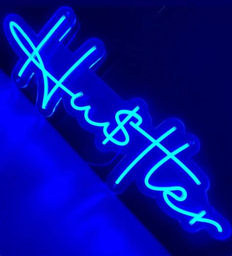 Hustler Neon Light, Hustler Neon Sign, Hustler Neon Wall Decor, Hustle Neon Sign, Dollar Sign ...