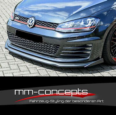 CUP Spoilerlippe BIG Wing für VW Golf 7 VII GTI AU Frontspoiler Schwert