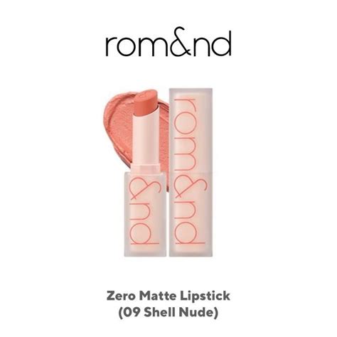 Jual ROMAND Zero Matte Lipstick 09 Shell Nude Shopee Indonesia