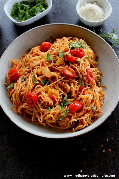 Easy Spaghetti with Rao's Homemade Sauce - Madhu's Everyday Indian