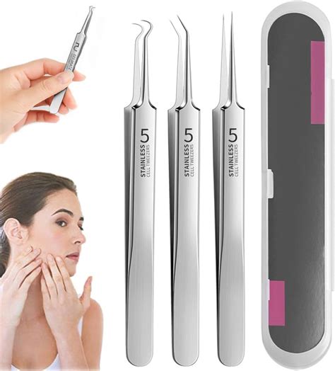 Acssart Tweezers, Acssart Blackhead, Acssart Blackhead Remover, Acssart