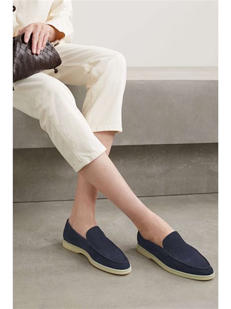 Loro Piana Summer Walk Suede Loafers Net A Porter