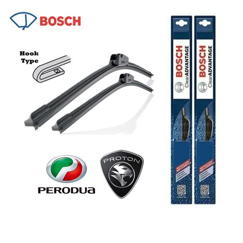 Bosch Clear Advantage BCA Soft Wiper For Proton Perodua 1set