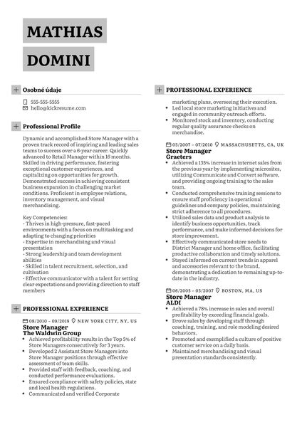 Shop Assistant Resume Example | Kickresume