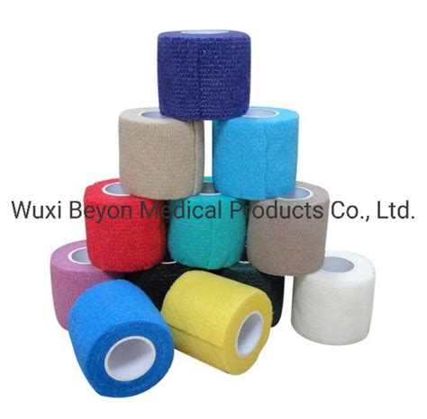 Latex Free Non Woven Cohesive Self Adhesive Wrap Bandage Flexible Tape