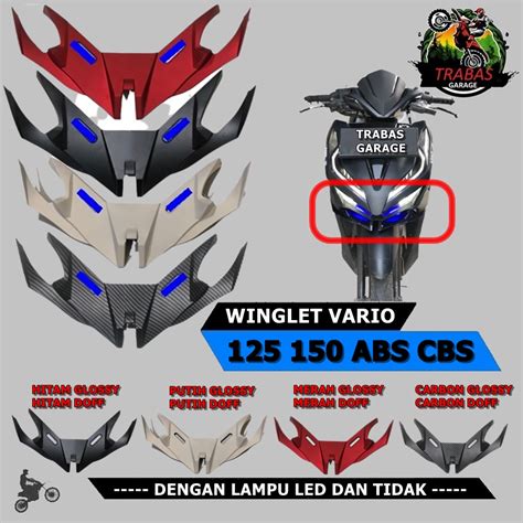 Jual Winglet Vario New Old Abs Cbs Led Dan Tanpa Led Shopee