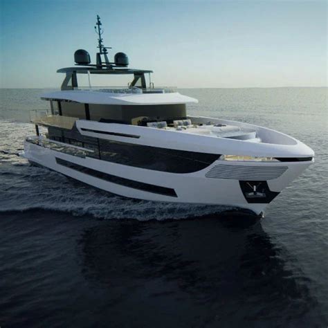 Superyacht Für Kreuzfahrten Oceano 44 Overmarine Flybridge Stahl Aluminium