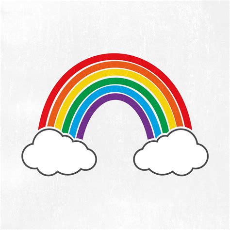 Cartoon Rainbow SVG