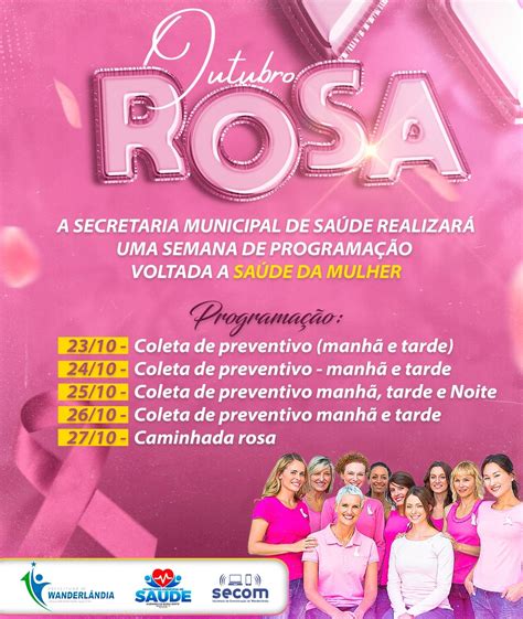 E Alusão Ao Outubro Rosa Confira Nossa Programação Prefeitura