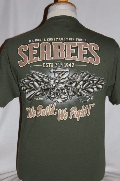 Us Navy Seabees T Shirt The Soldier And War Shop