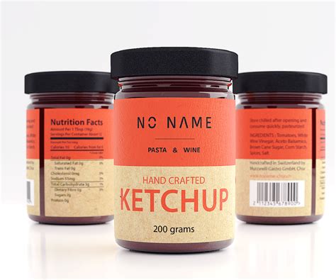 Hand Crafted Ketchup label :: Behance