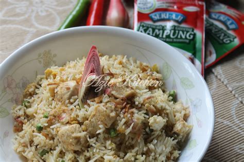 Nasi Goreng Kampung Bunga Kantan Sedap Dengan SERI AJI Azie Kitchen