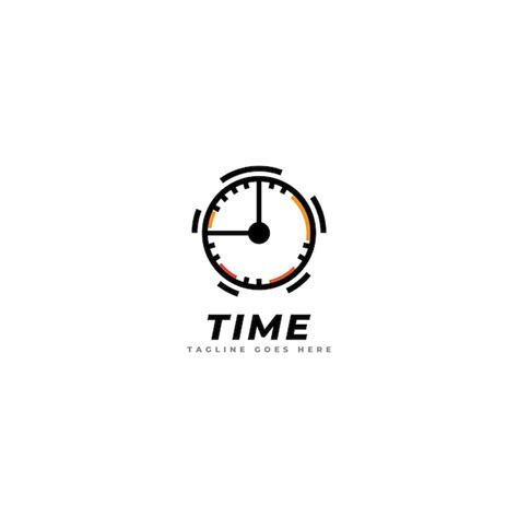 Ilustra O Do Logotipo Do Rel Gio Stopwatch Time Desenho Simples Em