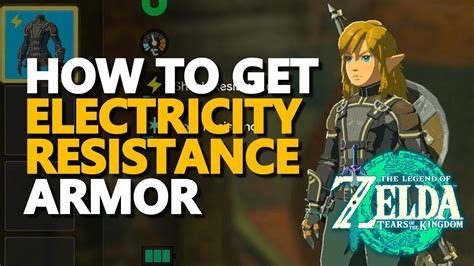 How To Get Lightning Electricity Resistance Armor Zelda Tears Of The