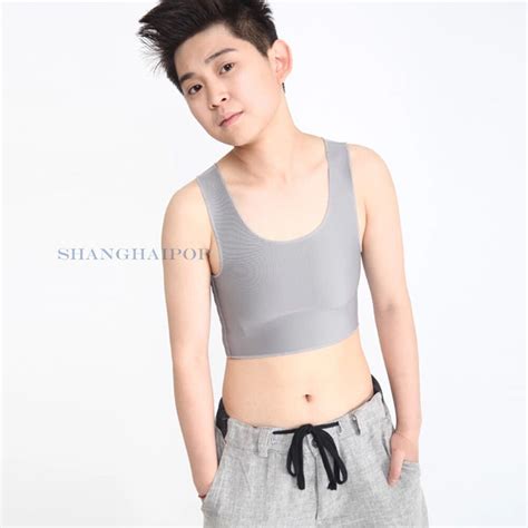 Lesbian Les Ftm Crop Vest Tomboy Tank Top Breast Chest Binder Bandage