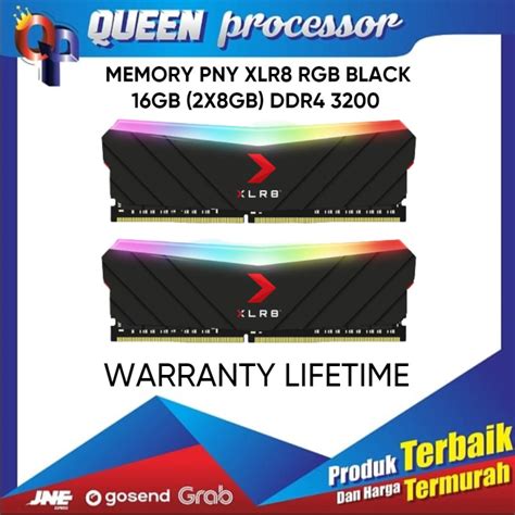 Jual RAM 16GB 2X8GB DDR4 3200 MHz XLR8 RGB BLACK LONGDIMM MEMORI