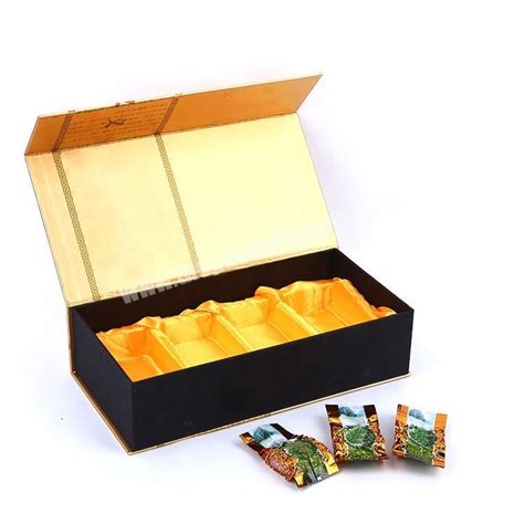 Luxury Printing Silk Satin Cardboard Paper Tea Packaging Gift Box With