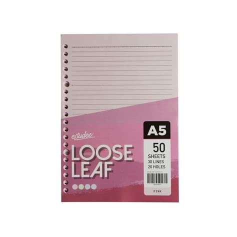 Jual Kertas File Kertas Note Isi Kertas Binder Estudee Loose Leaf