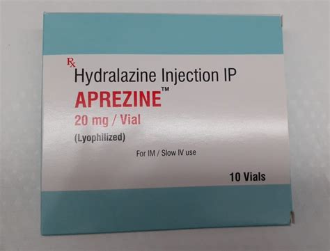 Hydralazine 20mgml Injection At Rs 190vial Mumbai Id 2851323628297