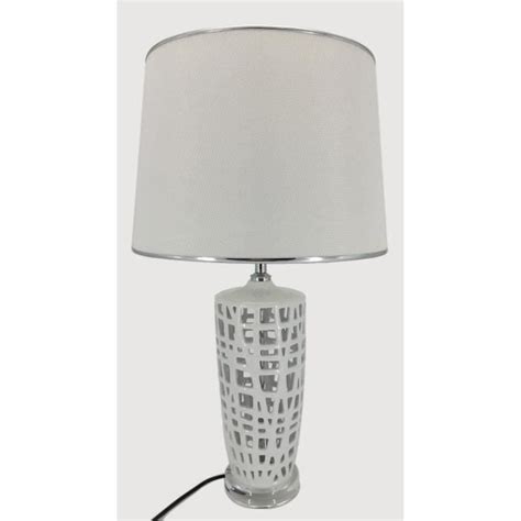 Lampe Poser En C Ramique Hauteur Cm Avec Abat Jour Diam Tre Cm