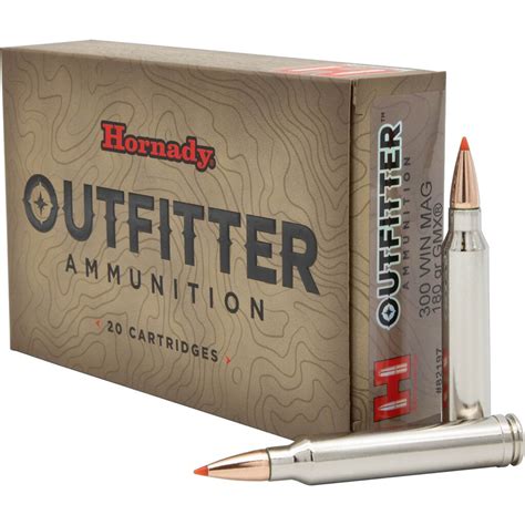 Hornady GMX Outfitter .300 Winchester Magnum 180-Grain Rifle Ammunition ...