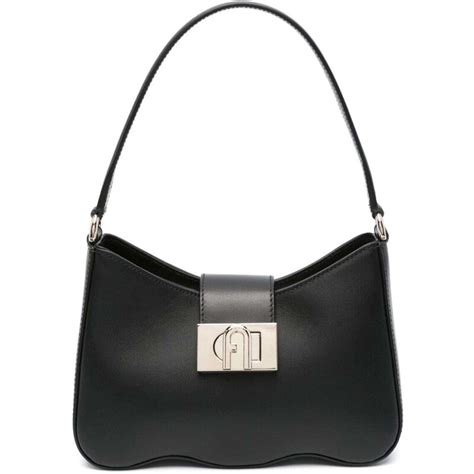 Furla Borsa A Spalla Wave In Pelle 1927 Nero Stileo It