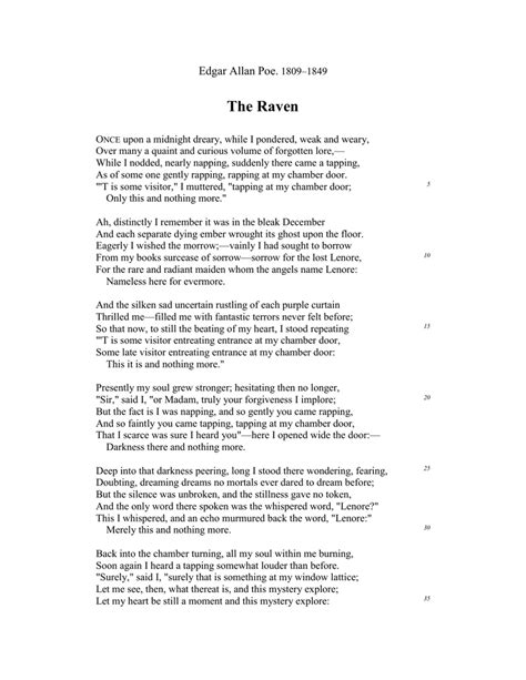 The Raven Poem