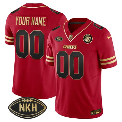 Chiefs Nkh Patch 2023 Vapor Limited Custom Jersey - All Stitched ...