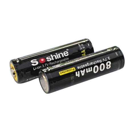 Soshine 14500 3 7v 800mah Protected Li Ion Batteries 4 Pack In India