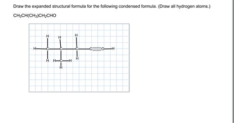 Solved Draw The Expanded Structural Formula For The Chegg