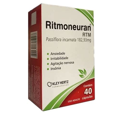 Para Que Serve O Remédio Ritmoneuran - Ritmoneuran RTM 40 Capsulas - Farma 22