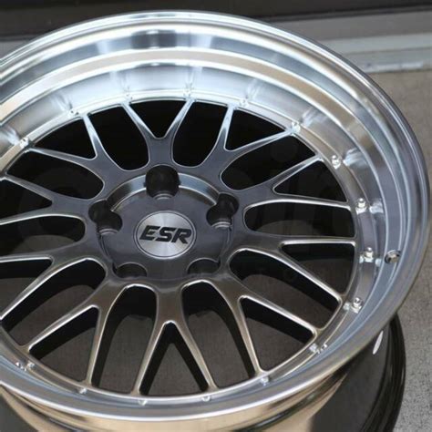 19 Inch Esr Sr05 Gloss Black Wheels 19x95 22 5x1143 Deep Lip Rims