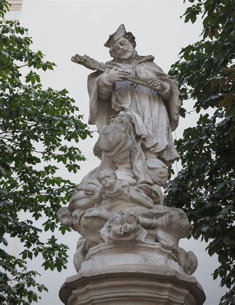 St John Of Nepomuk Statue In Brno Stock Photo Image Of City South