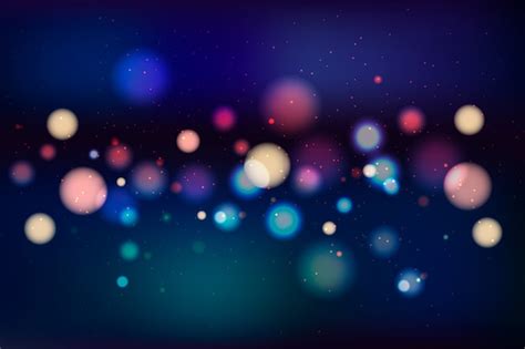 Luzes Com Fundo Escuro - Efeito de luzes bokeh em fundo escuro | Vetor Grátis