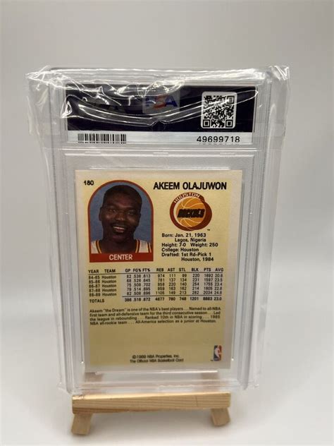 1989 Hoops 180 HAKEEM AKEEM OLAJUWON HOF Houston Rockets PSA 9 EBay