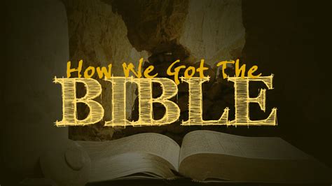 Are There Lost Books Of The Bible WVBS Online Video