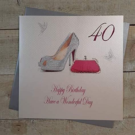 White Cotton Cards 40 Happy Wonderful Day Ręcznie Wykonana Duża Kartka