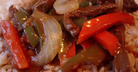 Mary Ellens Cooking Creations Pepper Steak Over Rice