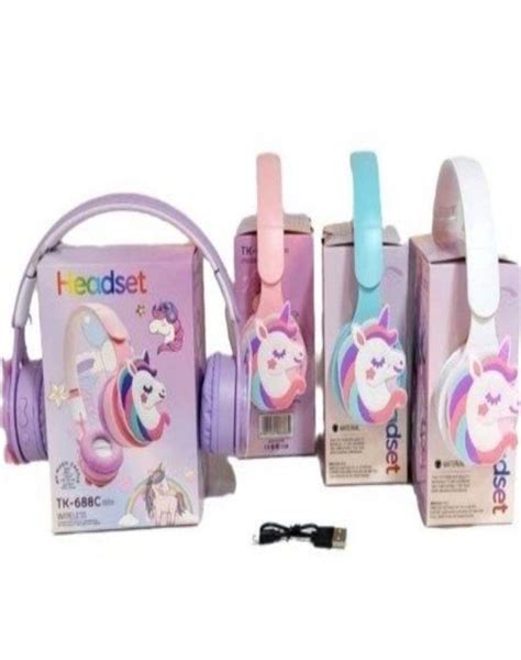 Ripley Auriculares Unicornio Bluetooth Inal Mbricos Color Morado