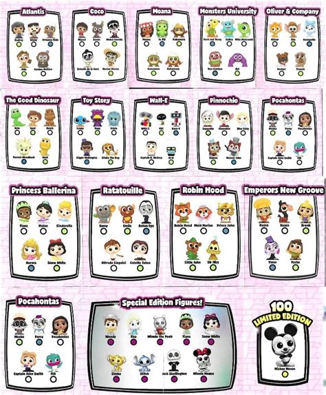 Doorables Series Checklist Baby Disney Characters Disney Princess