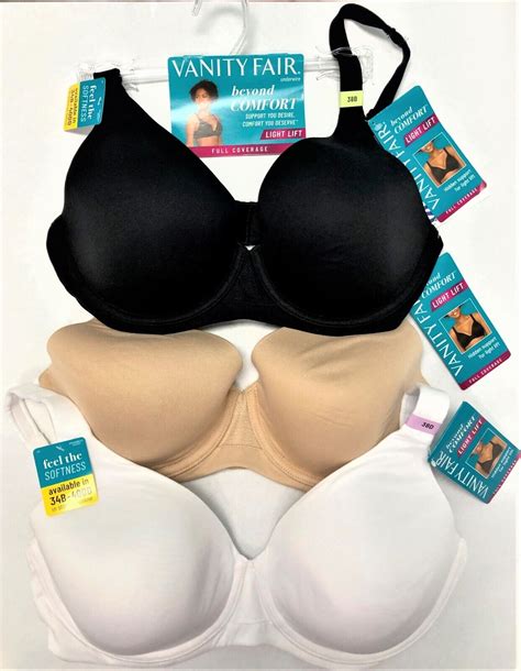 Vanity Fair Underwire Bra Beyond Comfort Full Coverage Light Lift Soft