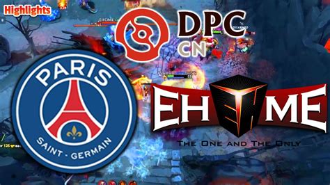 PSG LGD Vs EHOME DPC CN 2023 Tour 1 Division I YouTube