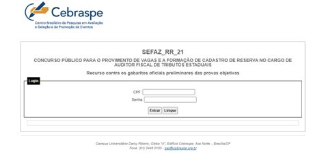 Concurso Sefaz RR candidatos já podem entrar recursos