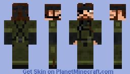 Naked Snake Big Boss Metal Gear Solid 3 Minecraft Skin