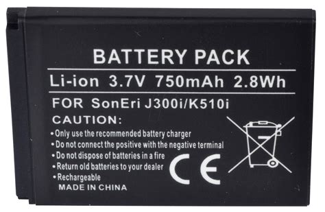 Akku Eri 16 750 Mah Li Ion Sony Ericsson J300i Bei Reichelt Elektronik