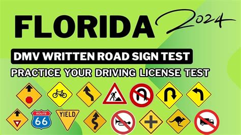 Florida Dmv Written Road Signs Test 2024 Driving License Dmv