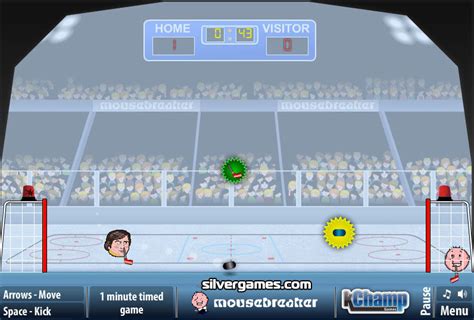 Sports Heads: Ice Hockey - Play Online on SilverGames 🕹️