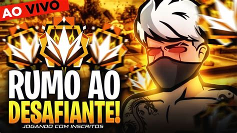 Free Fire Ao Vivo Jogando Cs Rank Rumo Ao Desafiante Gerando